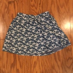 Denium  bird skirt